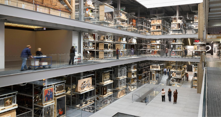 The inside of V&A East Storehouse London.