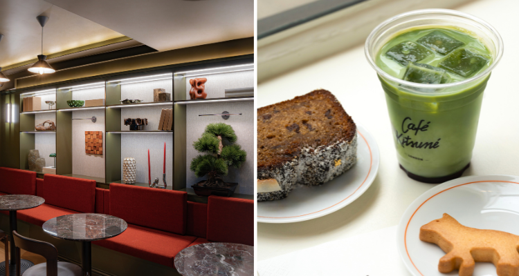 Cafe Kitsune Covent Garden interiors. 