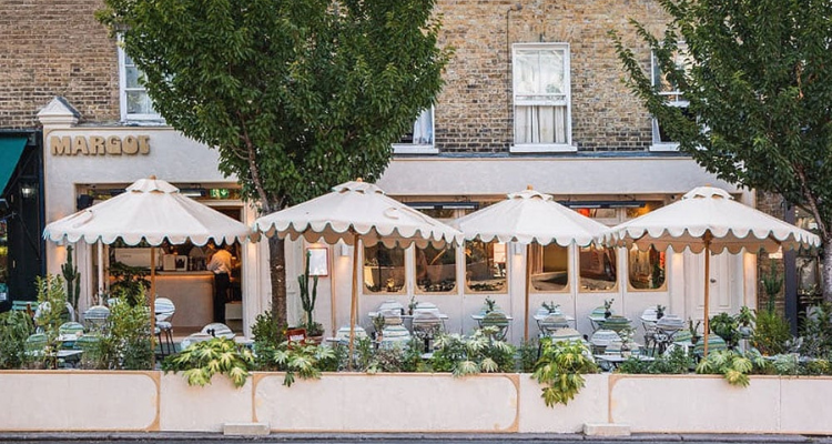 Outside of Margot Green in Clapham.