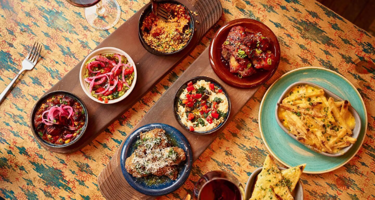 Small plates at Palomo Lounge Bristol.