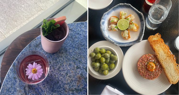 Drinks at Lyaness and starters at Sea Containers London restaurant.