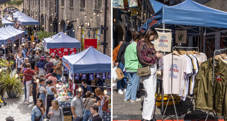 Shotengai Pan-Asian Street Market At King's Cross London.