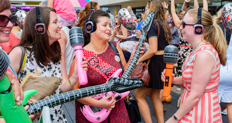 Silent disco tour in Brighton.