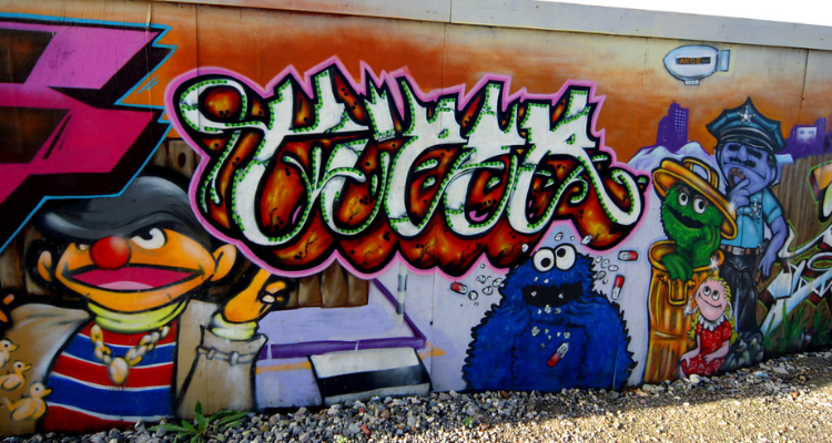 Street art in Brighton.