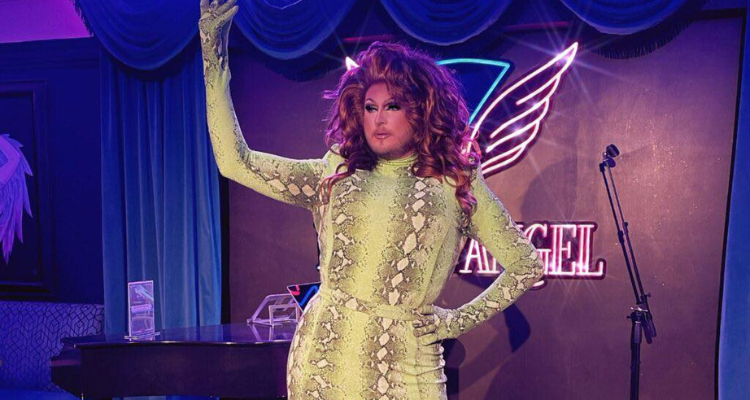 Drag queen at The Fallen Angel Guildford.