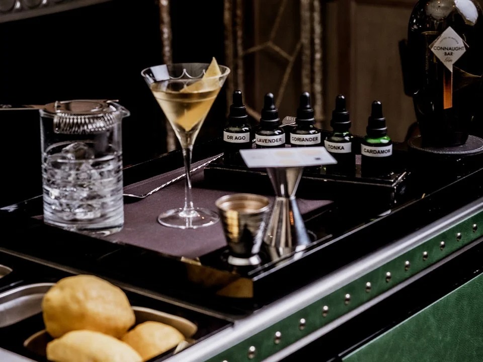 martini cart connaught bar