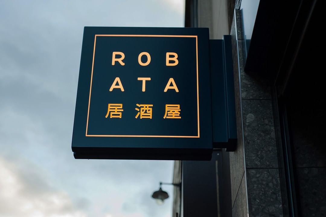 robata london restaurant sign