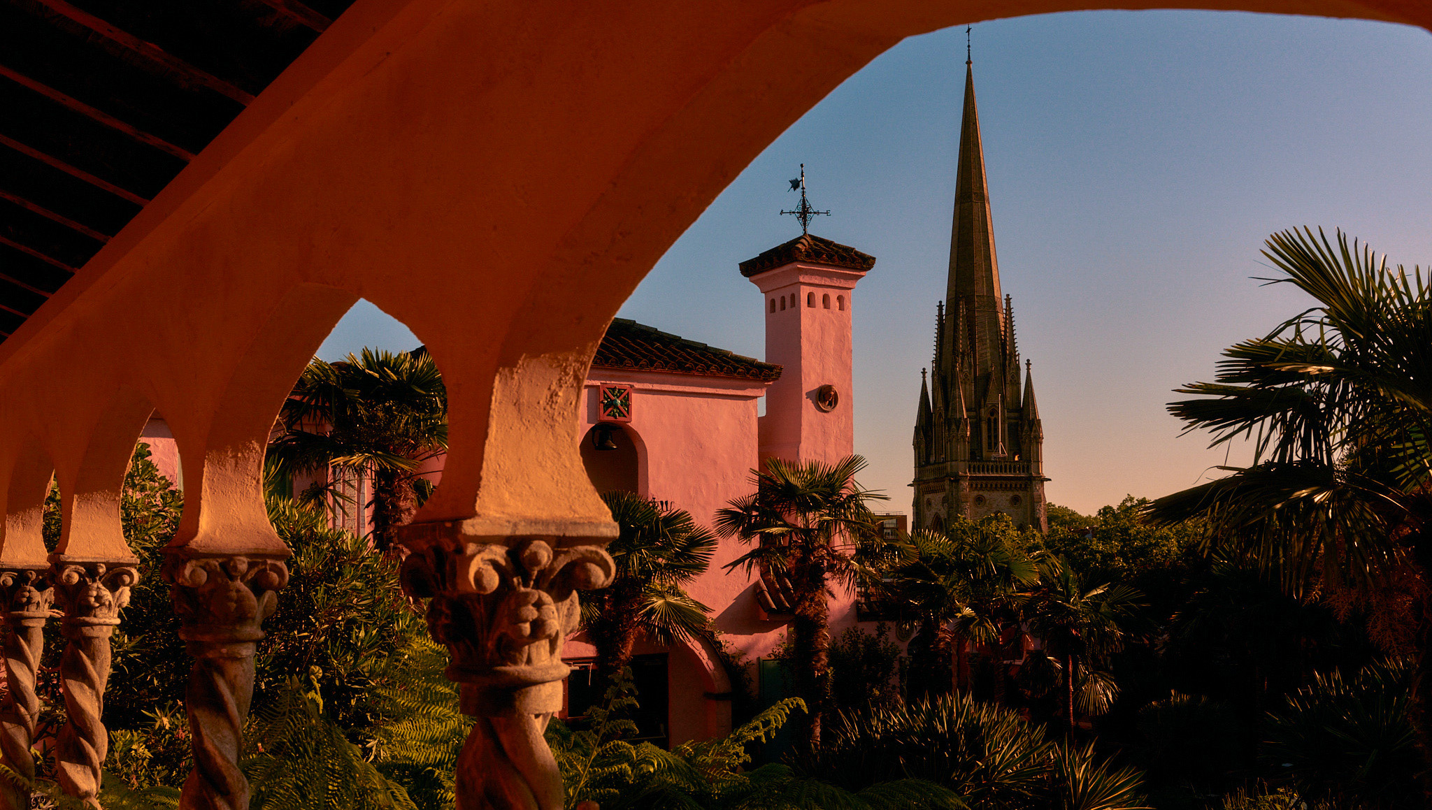 the roof gardens