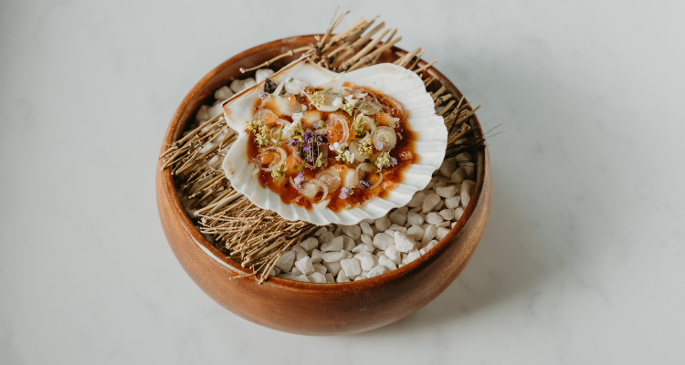 Scallop from Aki in London, opening in Septmeber.