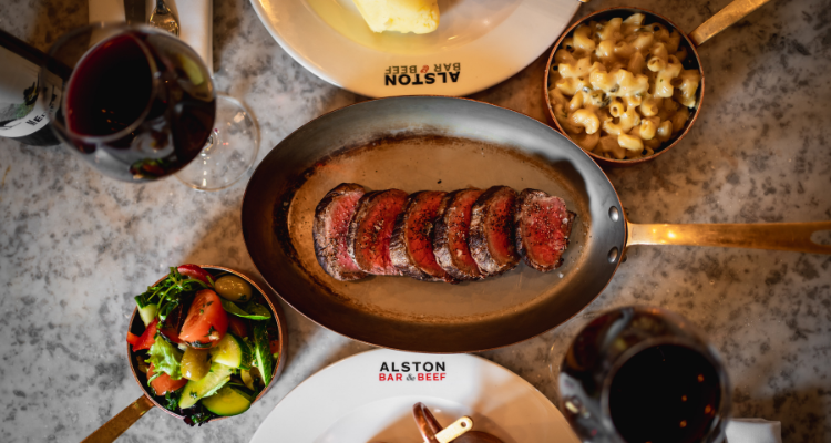 Steak and sides at Alston Bar & Beef.