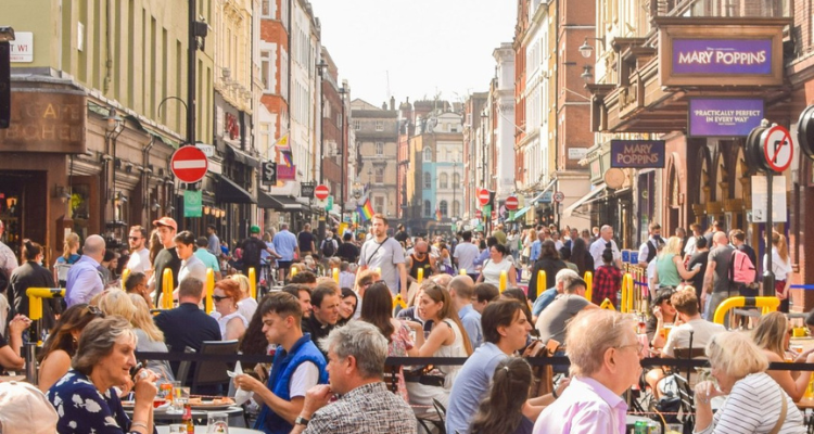 Car-Free Streets Of Soho For The Summer Streets Project.