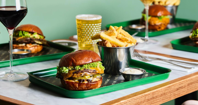 Burger at Heard Soho.