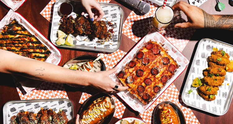 Street food at KERB Social Club London.