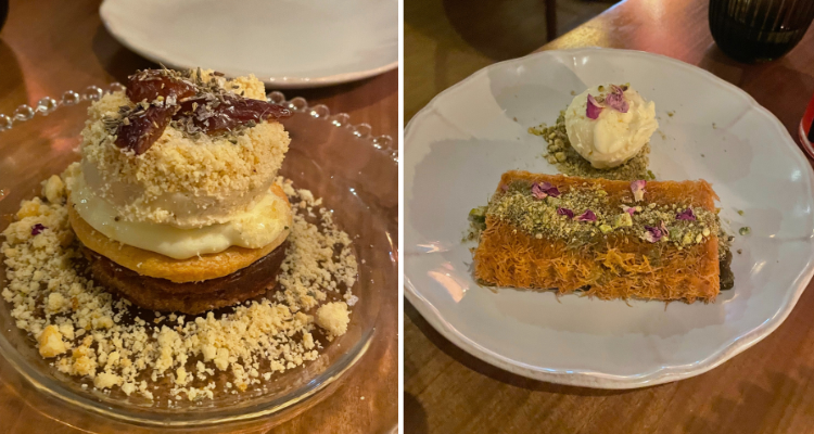 The desserts from Noreen in Marylebone.