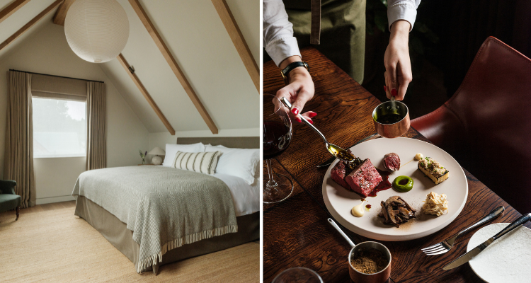 The Great Bustard Cuckoo room and venison dinner.