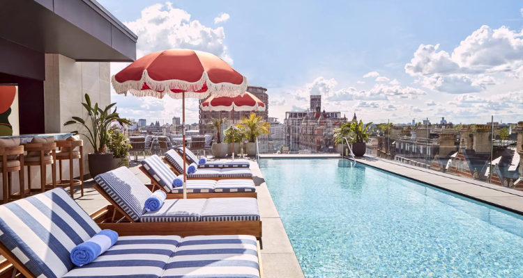 The Berkeley Rooftop Pool London.