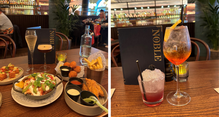 Cocktails and small plates at The Noble Glasgow.