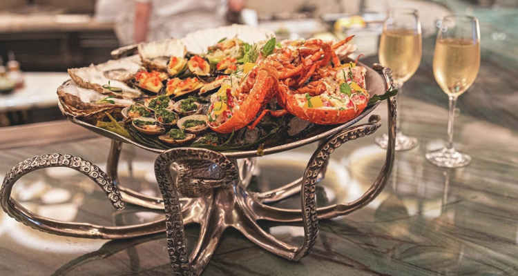 The seafood platter for two at The River Restaurant by Gordon Ramsay review