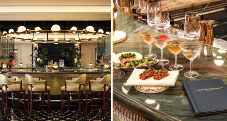 The bar at The River Restaurant by Gordon Ramsay review