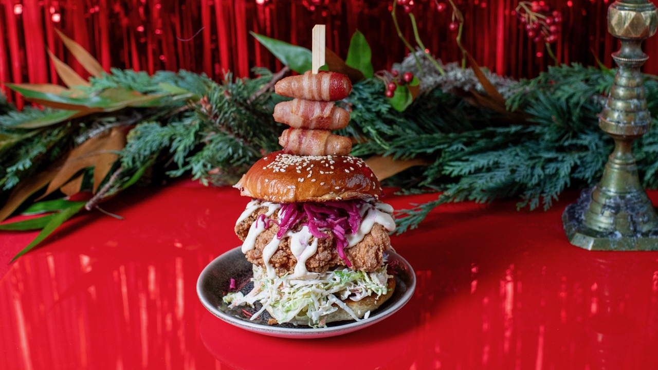 christmas burger in london humbug pop-up