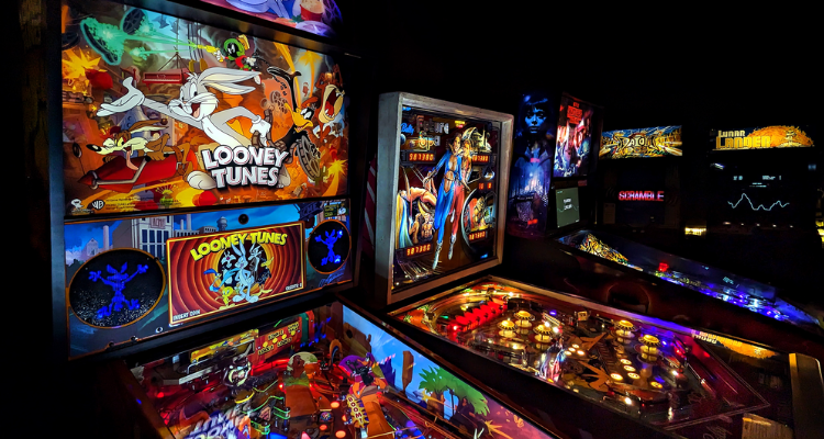 Arcade machines at Barcade NYC.