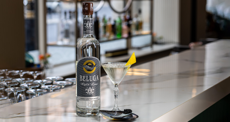 Beluga Vodka at the Caviar House.