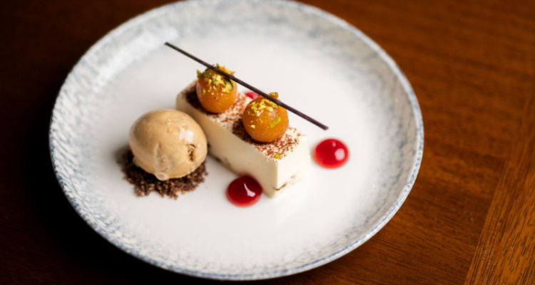 Gulab tiramisu at Trishna for Diwali.