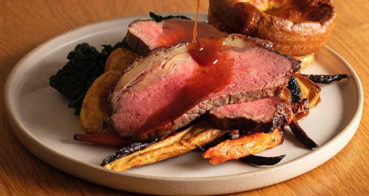 Sunday Roast Dinner In London.