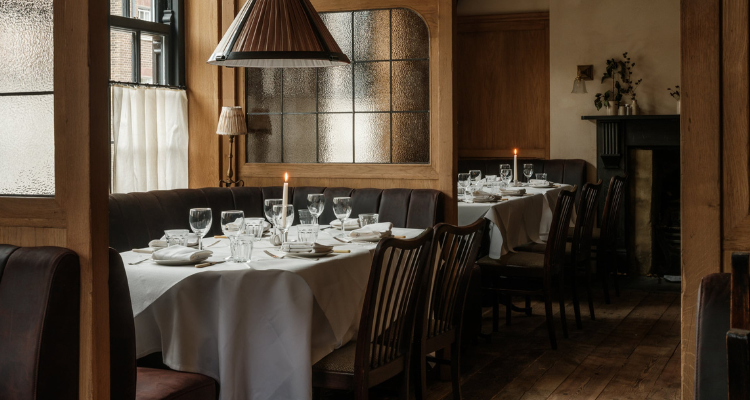 Interiors of the hart in marylebone.