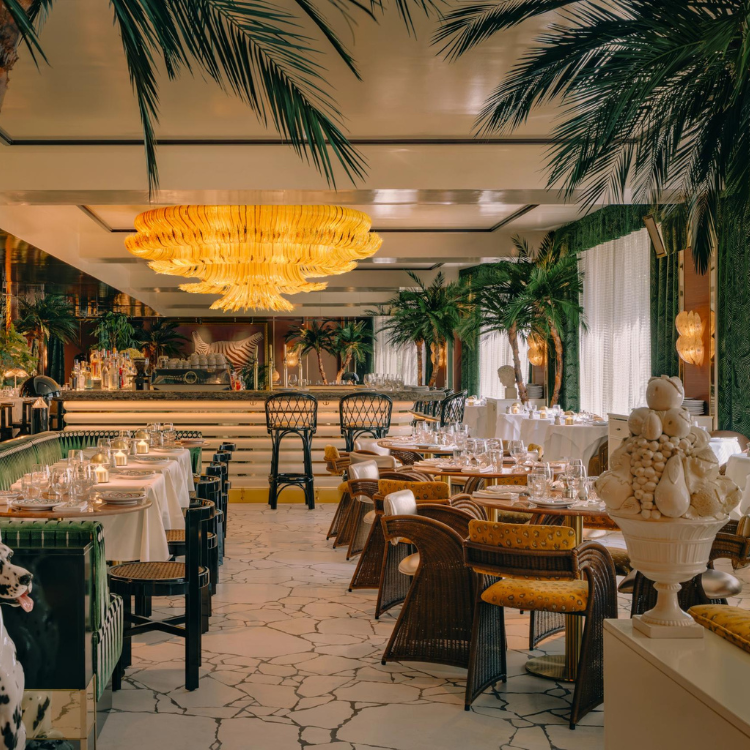 new big mamma restaurant canary wharf maximalism