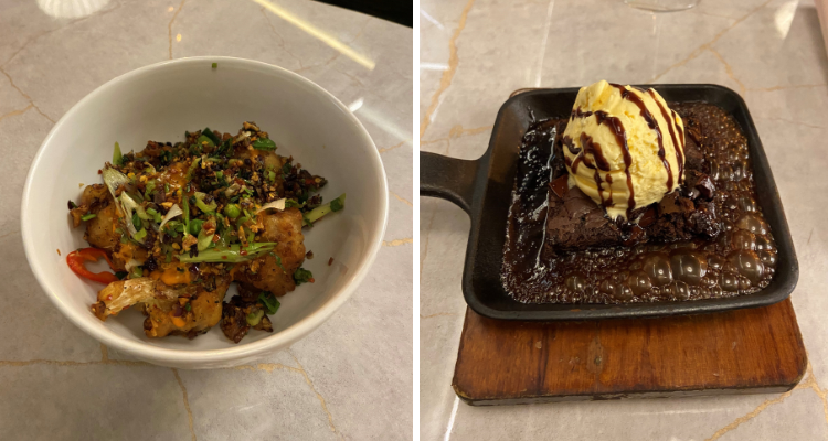 Small plate and dessert at Cho Asia.