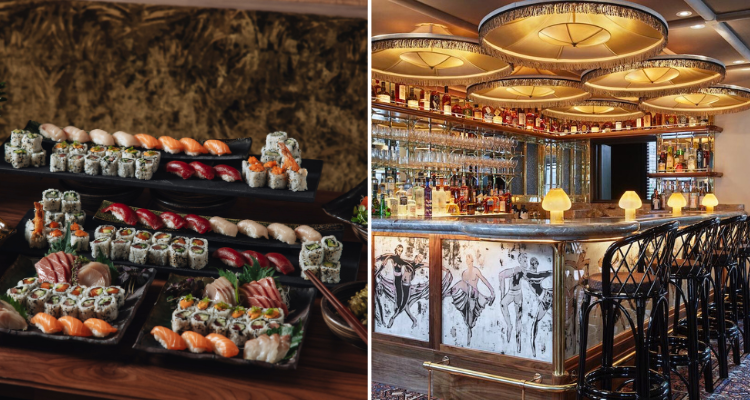 Sushi bar and main bar from House of Louie.