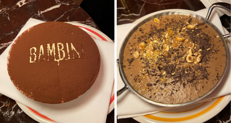 Desserts at Il Bambini Club.