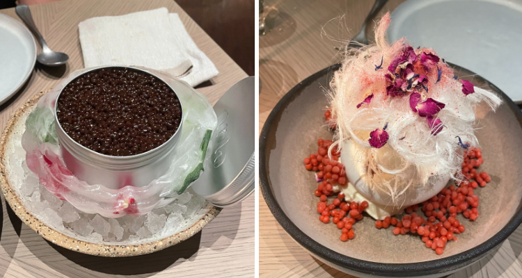 The tiramisu and the pavlova from Nela in London.