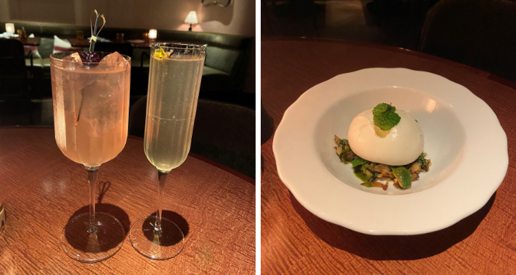 Cocktails and starter at Nipotina London.