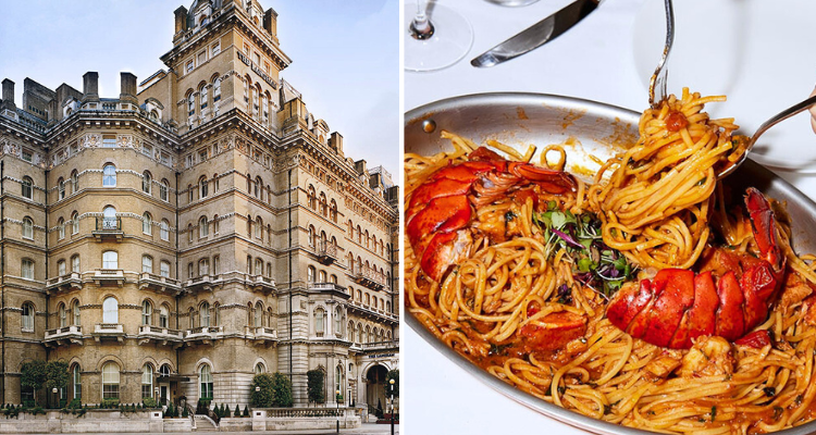 The Langham and lobster linguine.