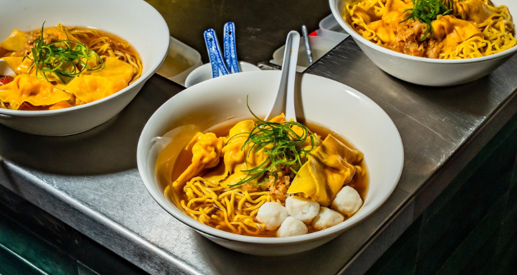 Food at Wonton Charlie's London.