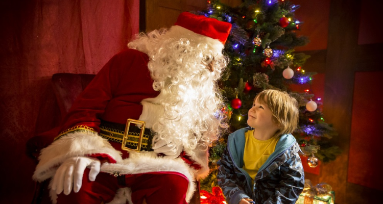 Santa's grotto at Alexandra Palace.