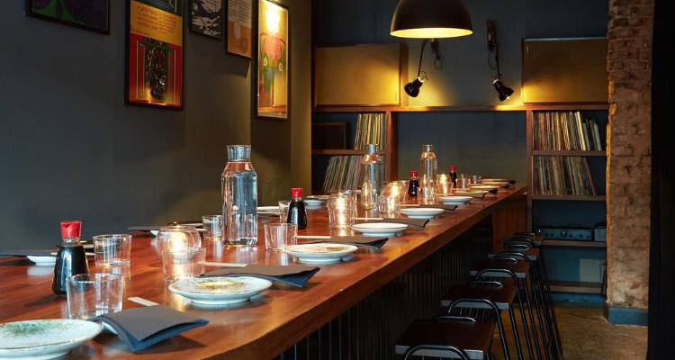 Interiors of Brilliant Corners in Dalston.