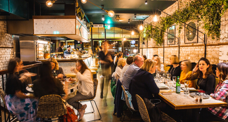 The interiors of Cocotte in London.