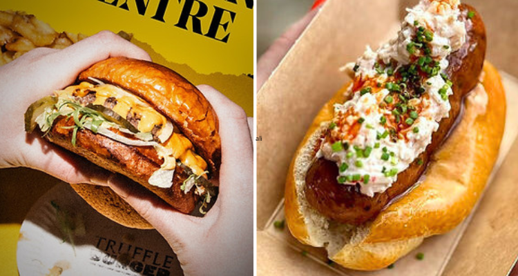 Burgers from TOD's Festive Feast.