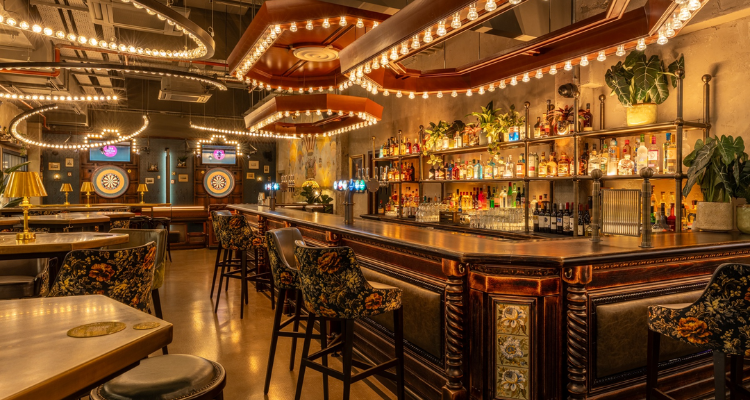 Flight Club Newcastle interiors.