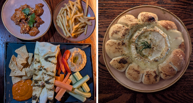 Small plates at Flight Club Newcastle.