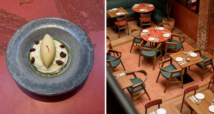 Saffron ice cream and Legado interiors.