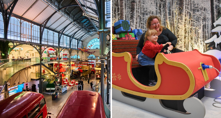 London Transport Museum sleigh ride.