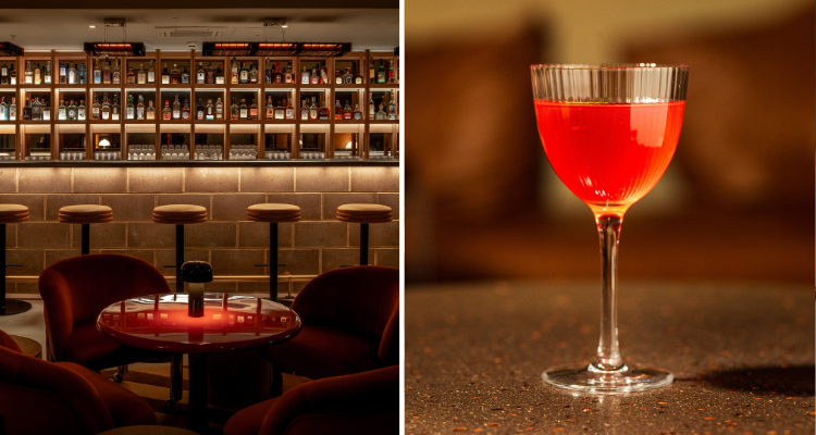 Seed Library interiors and a cocktail.