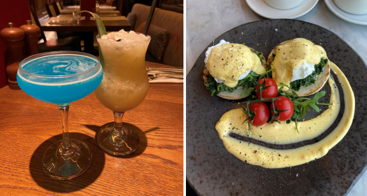 Cocktails and breakfast at Six Brasserie Cambridge.