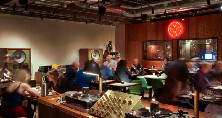 The interiors of Spiritland King's Cross.