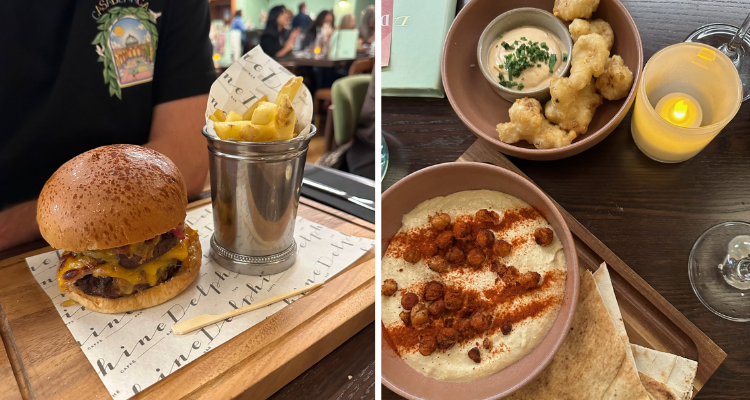 Burger and small plates at The Delphine Glasgow.