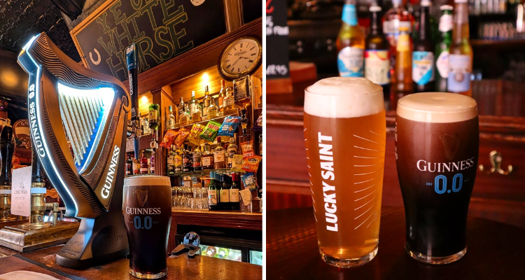 Guinness 0.0 at Ye Olde White Horse London.